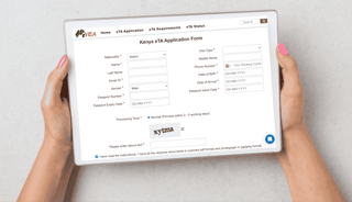 the process for submitting a Kenya eTA application