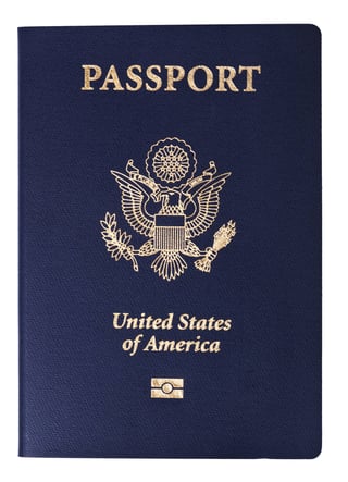 Front Cover of USA Passport Front Cover of USA Passport