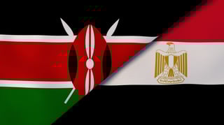 Kenya and Egypt Flag Together Kenya and Egypt Flag Together