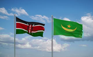 Kenya and Mauritania Flag Together Kenya and Mauritania Flag Together