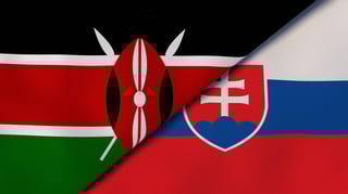 Kenya And Slovakia Flag Together Kenya And Slovakia Flag Together
