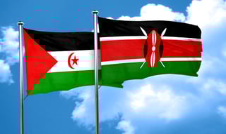 Kenya and Western Sahara Flag Together Kenya and Western Sahara Flag Together