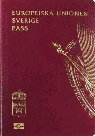 Front Cover of Sweden Passport