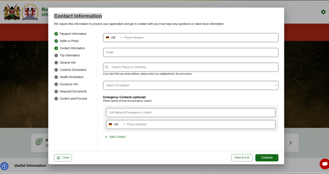 Provide Your Contact Details