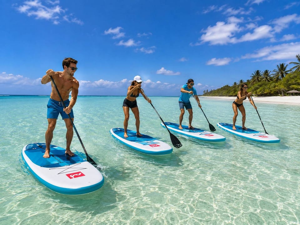 Stand Up Paddle Boarding At Diani Beach