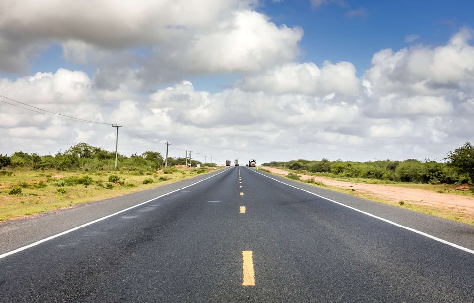 Kenyan Highway Linking Mombasa And Nairobi