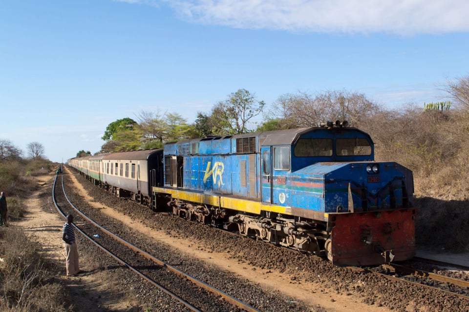 Kenyan Passenger Railway Train
