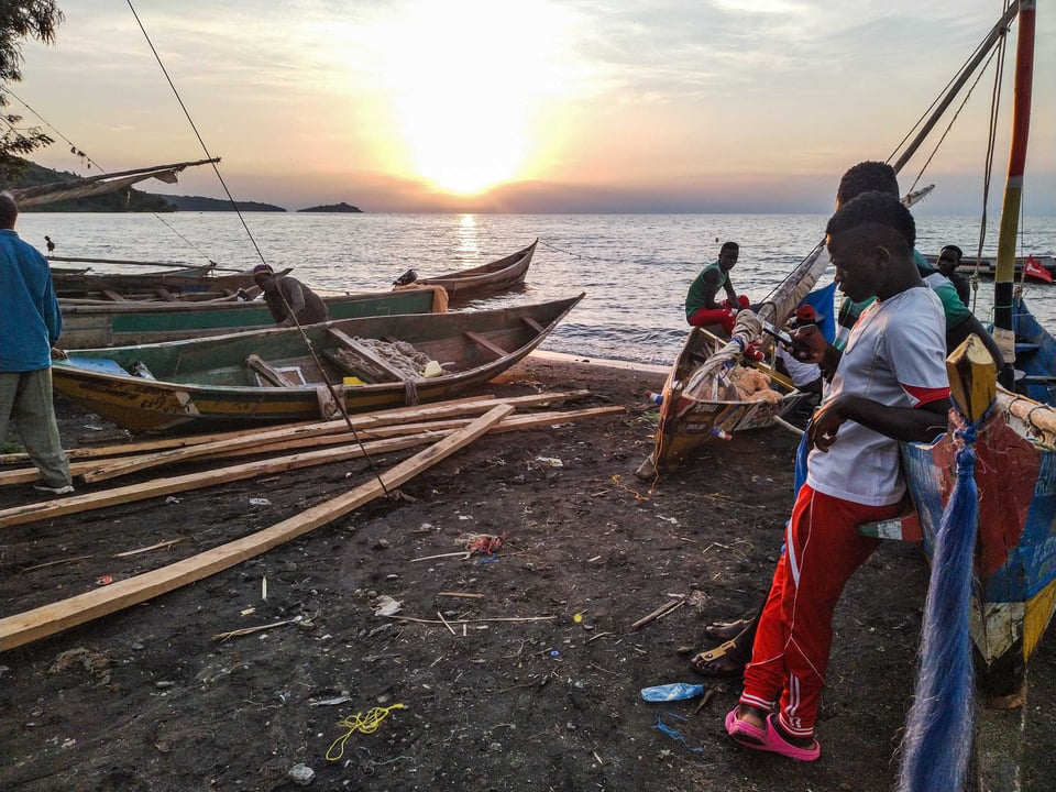 Lake Victoria Shoreline In Western Kenya