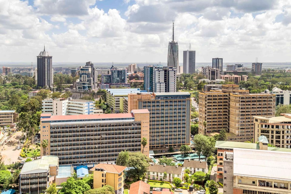 Nairobi City Centre Skyline Kenya