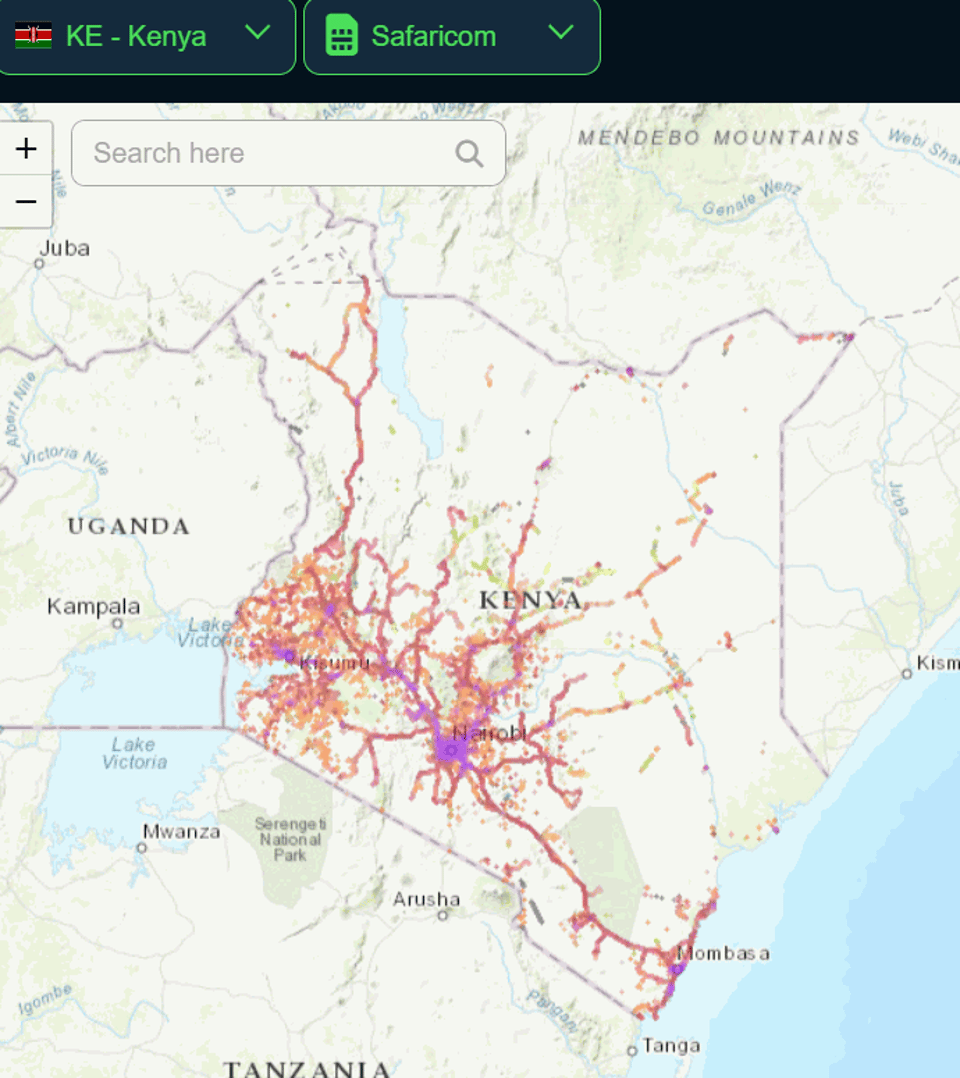 Safaricom Network Coverage