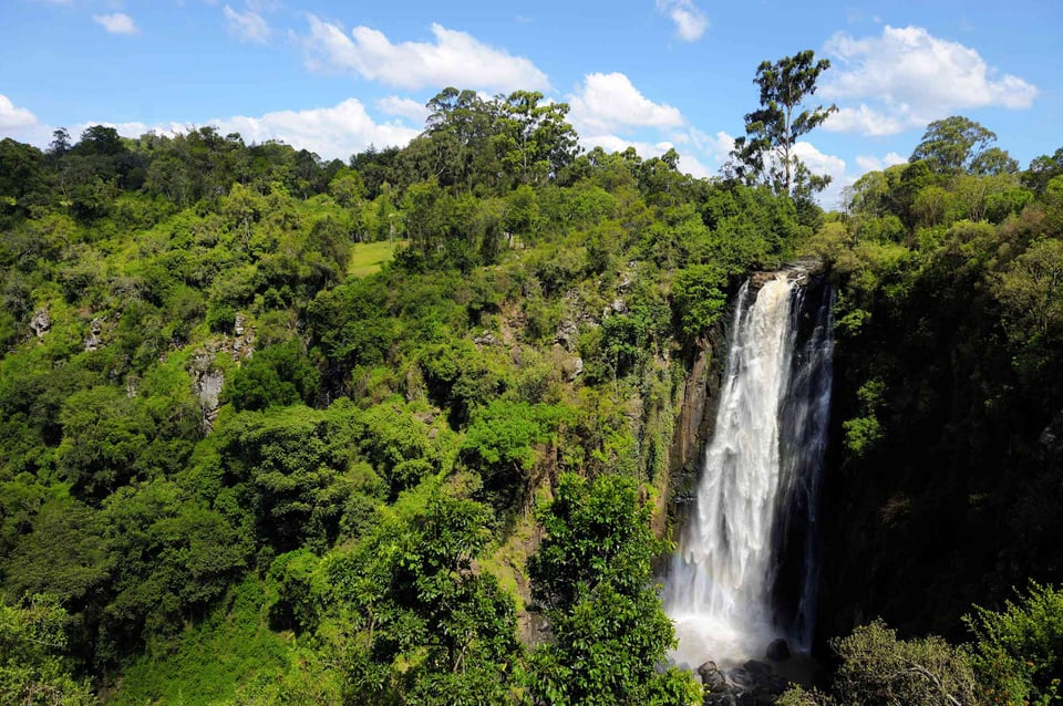 Thomson Falls Waterfall In Kenya