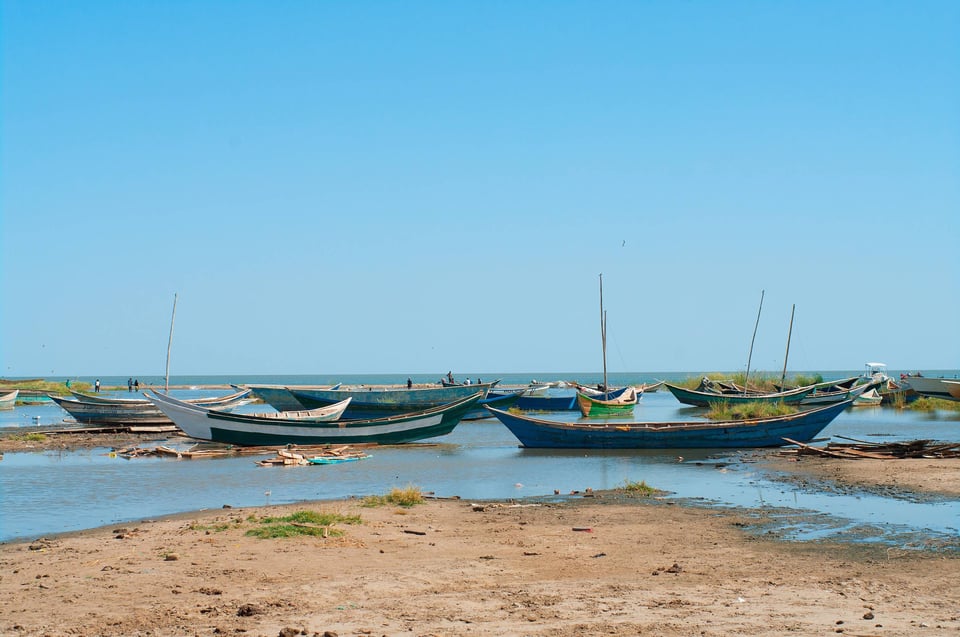 Traditional Fishing Boats At Lake Turkana