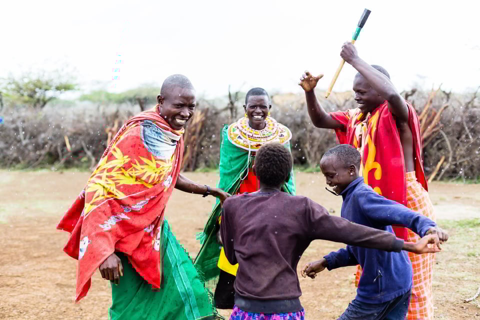 Traditional Maasai Family Celebration Dance