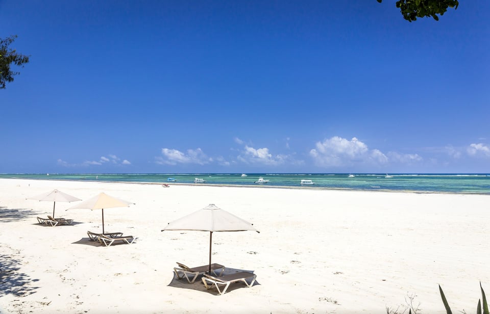 White Sand Beach At Diani