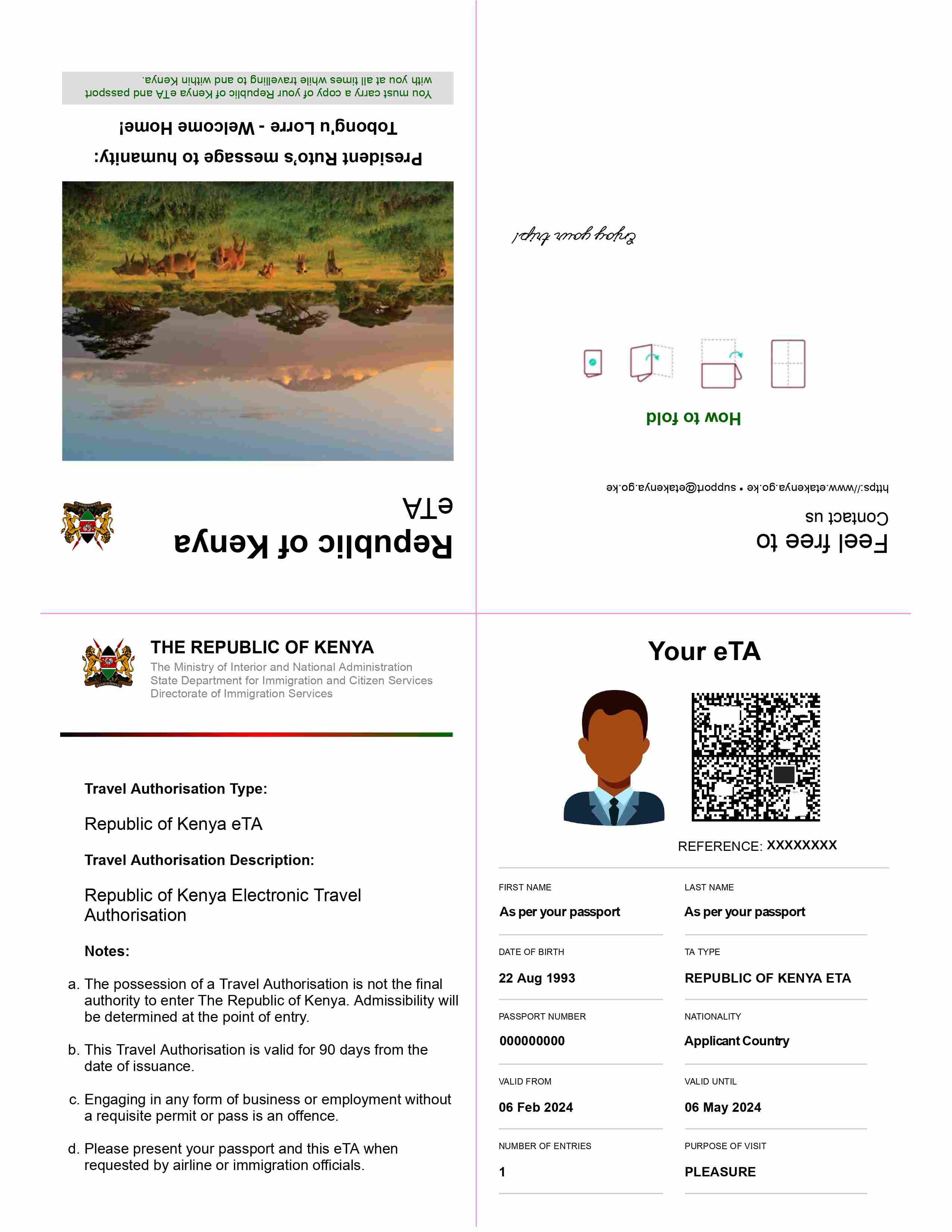 Kenya Eta per i viaggiatori sudcoreani